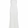 Alice + Olivia Samia Sleeveless Satin Gown