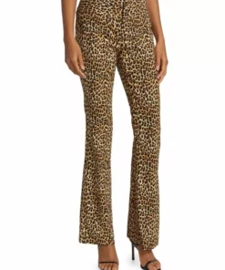 Alice + Olivia Olivia Leopard Low-Rise Stretch Bootcut Pants -Alice + Olivia Sales unnamed file 2083