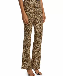 Alice + Olivia Olivia Leopard Low-Rise Stretch Bootcut Pants -Alice + Olivia Sales unnamed file 2084