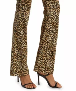 Alice + Olivia Olivia Leopard Low-Rise Stretch Bootcut Pants -Alice + Olivia Sales unnamed file 2086
