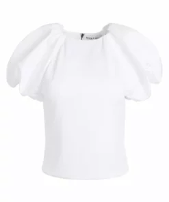 Alice + Olivia Cici Raglan Puff Sleeve Top Black -Alice + Olivia Sales unnamed file 2112