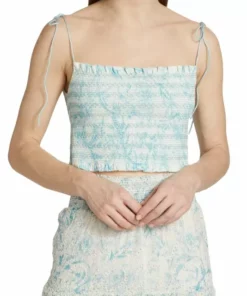 Alice + Olivia Kathlyn Floral Smocked Top -Alice + Olivia Sales unnamed file 2115