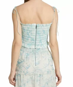 Alice + Olivia Kathlyn Floral Smocked Top -Alice + Olivia Sales unnamed file 2117