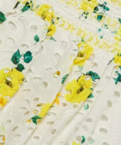 Alice + Olivia Bethie Smocked Tiered Ruffle Miniskirt -Alice + Olivia Sales unnamed file 2126