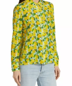 Alice + Olivia Willa Silk Blouse -Alice + Olivia Sales unnamed file 2172