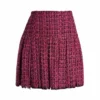Alice + Olivia Emilie Box-Pleat Mini Skirt