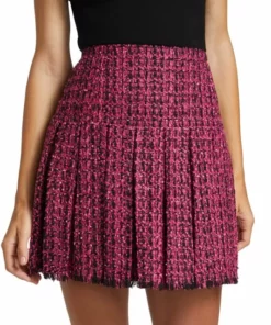 Alice + Olivia Emilie Box-Pleat Mini Skirt -Alice + Olivia Sales unnamed file 2189