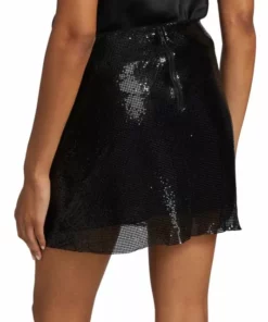 Alice + Olivia Elana Aluminum Chainmail Miniskirt -Alice + Olivia Sales unnamed file 2198