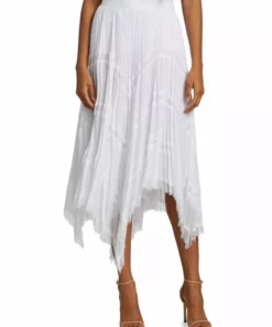 Alice + Olivia Katz Asymmetrical Pleated Midi Skirt -Alice + Olivia Sales unnamed file 2203