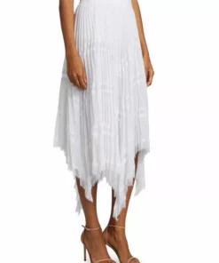 Alice + Olivia Katz Asymmetrical Pleated Midi Skirt -Alice + Olivia Sales unnamed file 2204