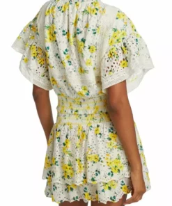 Alice + Olivia Tabitha Eyelet Flutter-Sleeve Blouse -Alice + Olivia Sales unnamed file 2212