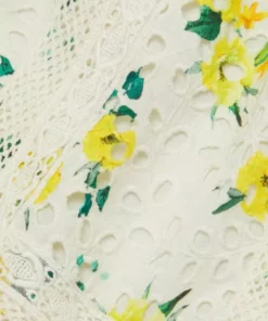 Alice + Olivia Tabitha Eyelet Flutter-Sleeve Blouse -Alice + Olivia Sales unnamed file 2214