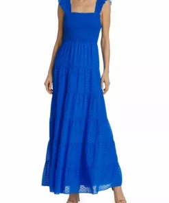 Alice + Olivia Kizzie Smocked Chiffon Dress -Alice + Olivia Sales unnamed file 2230