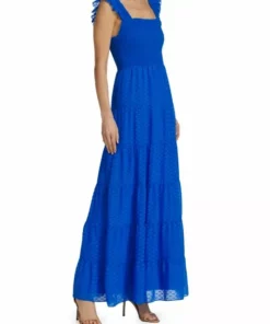 Alice + Olivia Kizzie Smocked Chiffon Dress -Alice + Olivia Sales unnamed file 2231