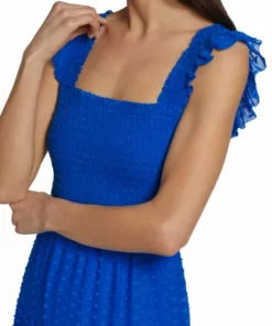 Alice + Olivia Kizzie Smocked Chiffon Dress -Alice + Olivia Sales unnamed file 2233