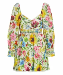 Alice + Olivia Crawford Floral Mini Dress