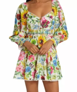 Alice + Olivia Crawford Floral Mini Dress -Alice + Olivia Sales unnamed file 2248