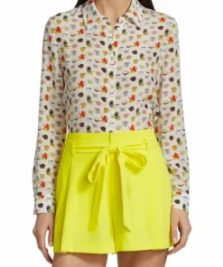 Alice + Olivia Willa Silk Chiffon Blouse -Alice + Olivia Sales unnamed file 2255