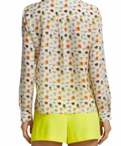 Alice + Olivia Willa Silk Chiffon Blouse -Alice + Olivia Sales unnamed file 2257