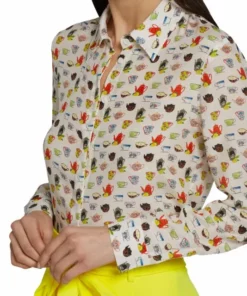 Alice + Olivia Willa Silk Chiffon Blouse -Alice + Olivia Sales unnamed file 2258