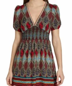 Alice + Olivia Tatiana Puff-Sleeve Minidress -Alice + Olivia Sales unnamed file 2262