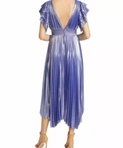 Alice + Olivia Niesha Glossy Pleated Midi Dress -Alice + Olivia Sales unnamed file 2271