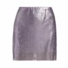 Alice + Olivia Elana Metallic Miniskirt