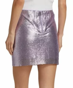 Alice + Olivia Elana Metallic Miniskirt -Alice + Olivia Sales unnamed file 2292