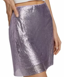 Alice + Olivia Elana Metallic Miniskirt -Alice + Olivia Sales unnamed file 2293