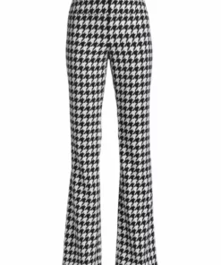 Alice + Olivia Olivia Flared Checkered Pants