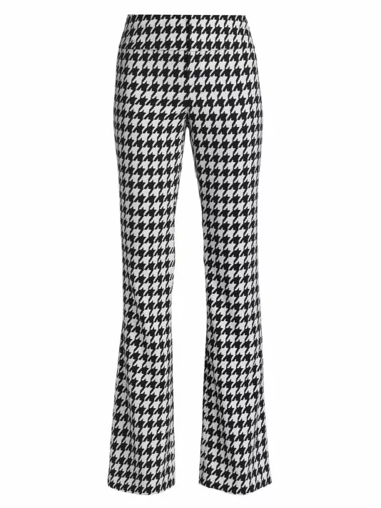 Alice + Olivia Olivia Flared Checkered Pants 1 Alice + Olivia Olivia Flared Checkered Pants
