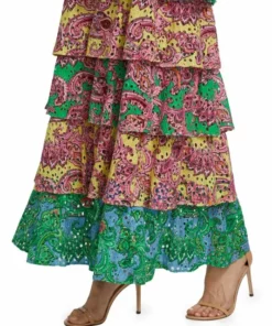 Alice + Olivia Jia Tiered Paisley Maxi Skirt -Alice + Olivia Sales unnamed file 2307