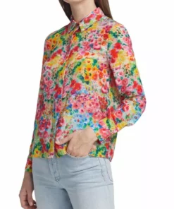Alice + Olivia Willa Floral Button-Up Top -Alice + Olivia Sales unnamed file 2319