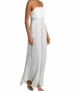 Alice + Olivia Despina Metallic Pleated Maxi Dress -Alice + Olivia Sales unnamed file 2347