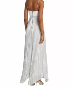 Alice + Olivia Despina Metallic Pleated Maxi Dress -Alice + Olivia Sales unnamed file 2348