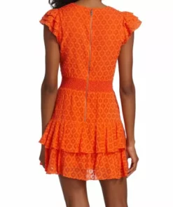 Alice + Olivia Markita Ruffled Silk Minidress -Alice + Olivia Sales unnamed file 238