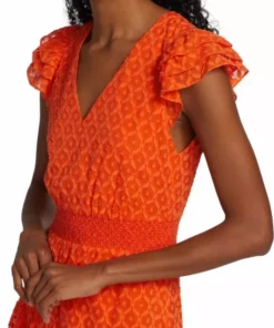 Alice + Olivia Markita Ruffled Silk Minidress -Alice + Olivia Sales unnamed file 239