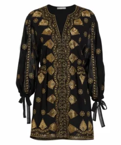 Alice + Olivia Zia Embroidered Minidress