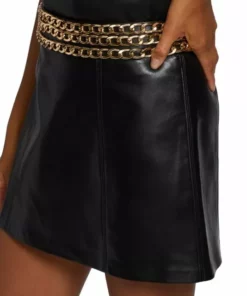 Alice + Olivia Rizo Faux Leather Chain Miniskirt -Alice + Olivia Sales unnamed file 2457
