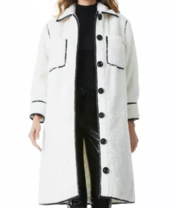 Alice + Olivia Samson Faux Shearling Piped Coat -Alice + Olivia Sales unnamed file 2461