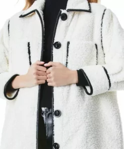 Alice + Olivia Samson Faux Shearling Piped Coat -Alice + Olivia Sales unnamed file 2463