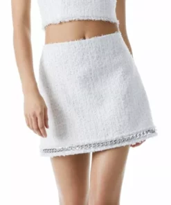 Alice + Olivia Elena Chain Tweed Miniskirt -Alice + Olivia Sales unnamed file 2466