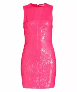 Alice + Olivia Delora Sequin Sleeveless Minidress
