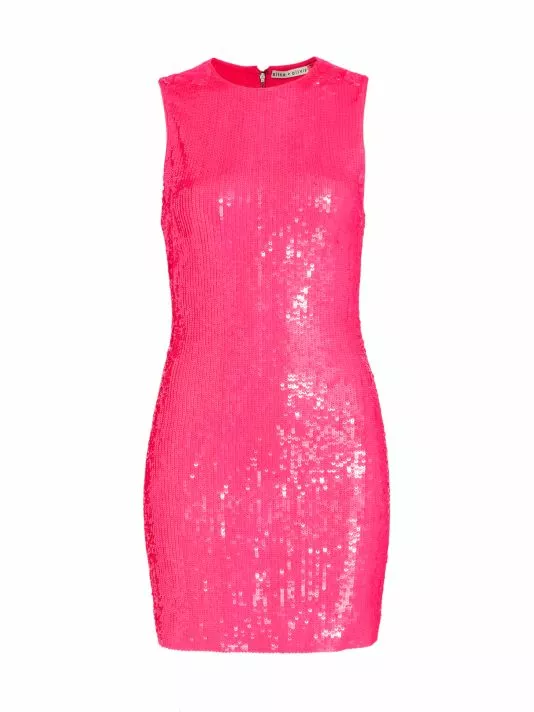 Alice + Olivia Delora Sequin Sleeveless Minidress 1 Alice + Olivia Delora Sequin Sleeveless Minidress