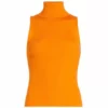 Alice + Olivia Darcey Turtleneck Sweater Tangerine