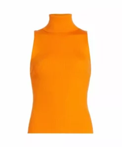 Alice + Olivia Darcey Turtleneck Sweater Tangerine -Alice + Olivia Sales unnamed file 2514