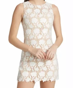 Alice + Olivia Clyde Crochet Floral Sheath Dress -Alice + Olivia Sales unnamed file 2525