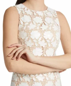 Alice + Olivia Clyde Crochet Floral Sheath Dress -Alice + Olivia Sales unnamed file 2528