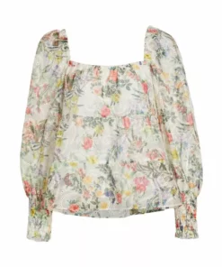 Alice + Olivia Rowa Square-Neck Eyelet Lace Top