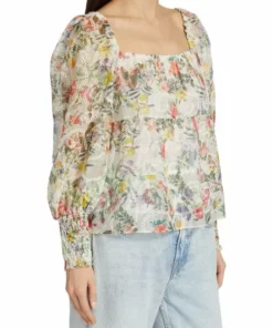 Alice + Olivia Rowa Square-Neck Eyelet Lace Top -Alice + Olivia Sales unnamed file 2533